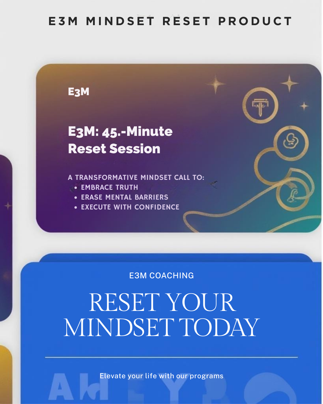 E3M Coaching 45-Minute Reset Session