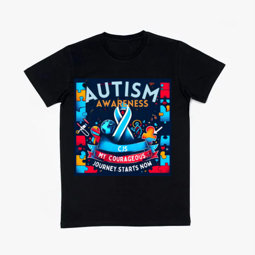 Autism Awareness Black T-shirt